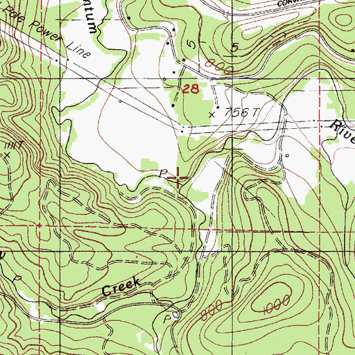 Topographic Map of Lasky Creek, OR