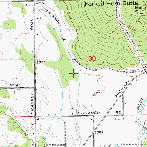 Topographic Map of Lateral B, OR