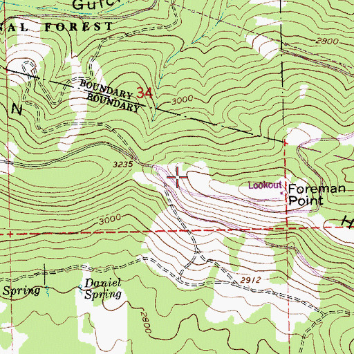 Topographic Map of Laughlin Hills, OR