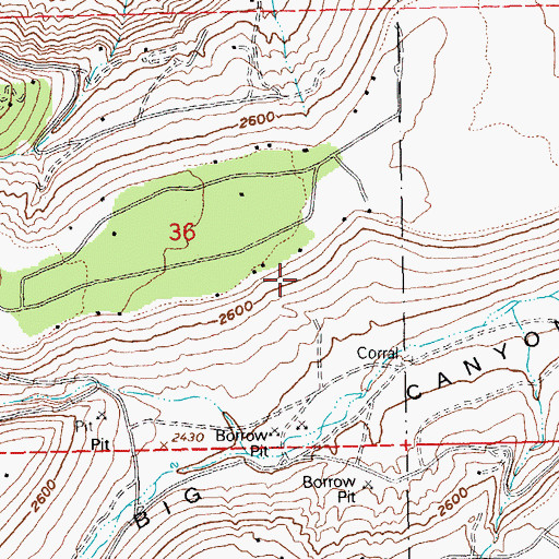 Topographic Map of Lava Butte, OR