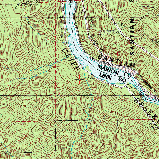 Topographic Map of Lawhead Creek, OR