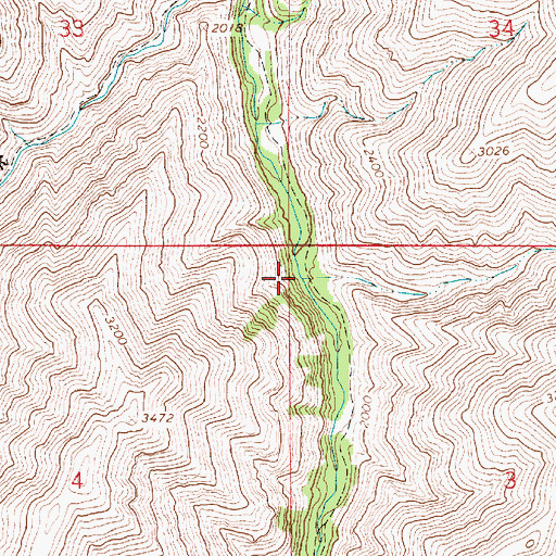 Topographic Map of Lent Canyon, OR