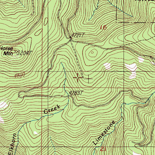 Topographic Map of Limestone Trail, OR