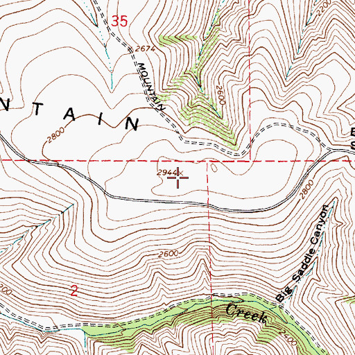 Topographic Map of Lincton Mountain, OR