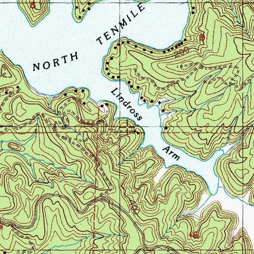 Topographic Map of Lindros Arm, OR