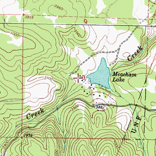 Topographic Map of Little Beaver Creek, OR