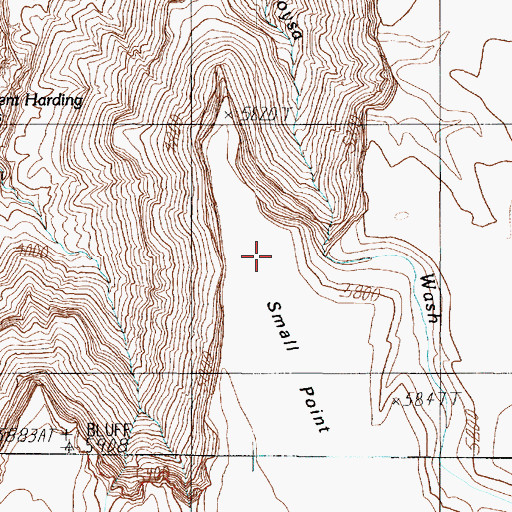 Topographic Map of Small Point, AZ