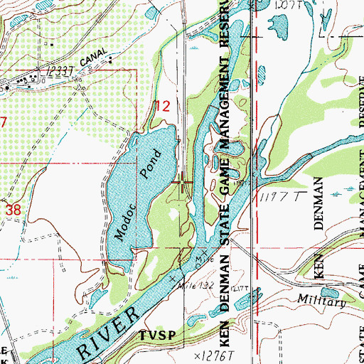 Topographic Map of Little Butte Creek, OR