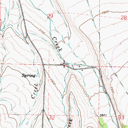 Topographic Map of Little Indian Creek, OR