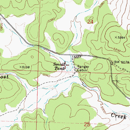 Topographic Map of Small Tank, AZ