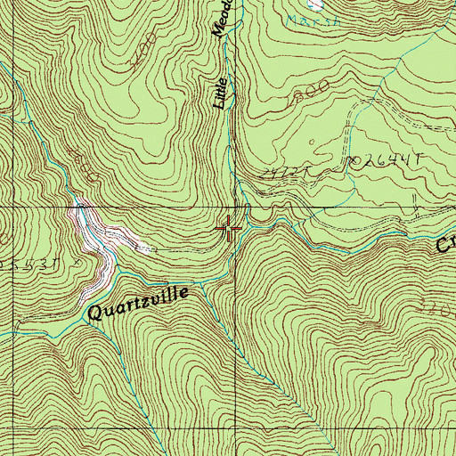Topographic Map of Little Meadows Creek, OR