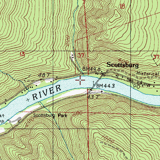 Topographic Map of Little Mill Creek, OR