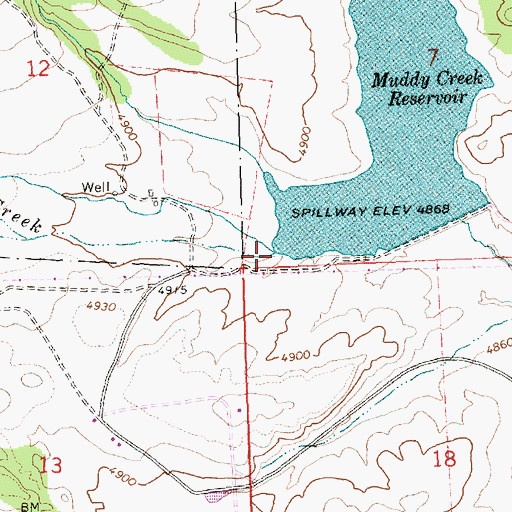 Topographic Map of Little Muddy Creek, OR