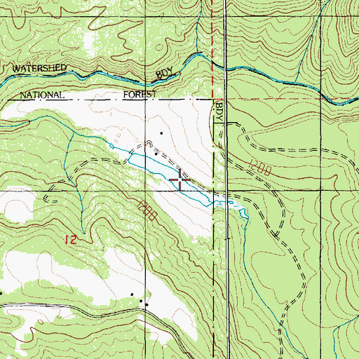 Topographic Map of Little Sandy Guard Station, OR