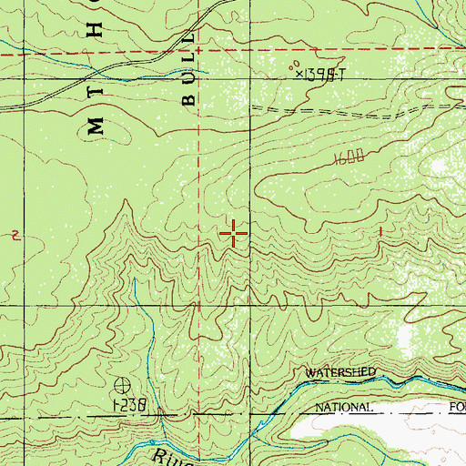 Topographic Map of Little Sandy Trail, OR