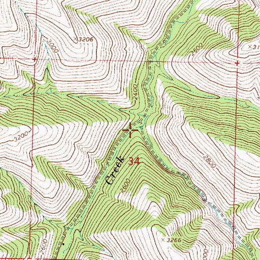 Topographic Map of Little Isqulktpe Creek, OR