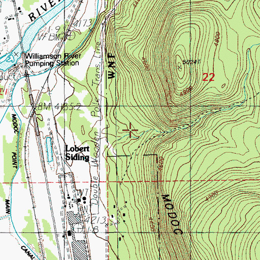 Topographic Map of Lobert Draw, OR