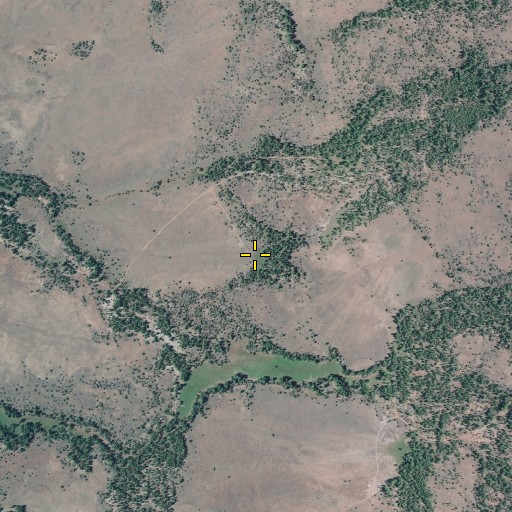Aerial/Satellite Image of Log Spring, OR