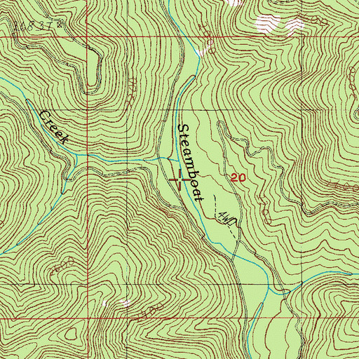 Topographic Map of Longs Creek, OR