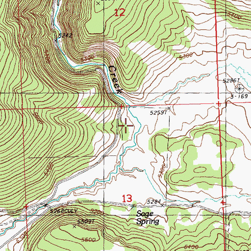 Topographic Map of Long Valley, OR