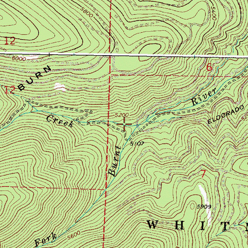Topographic Map of Lookout Creek, OR