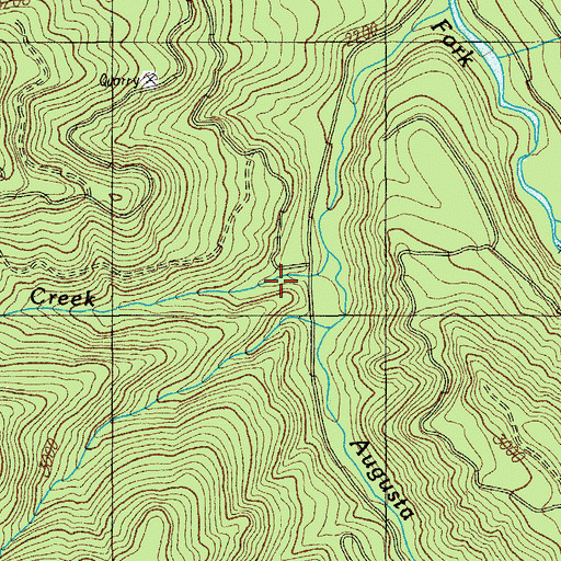 Topographic Map of Loon Creek, OR
