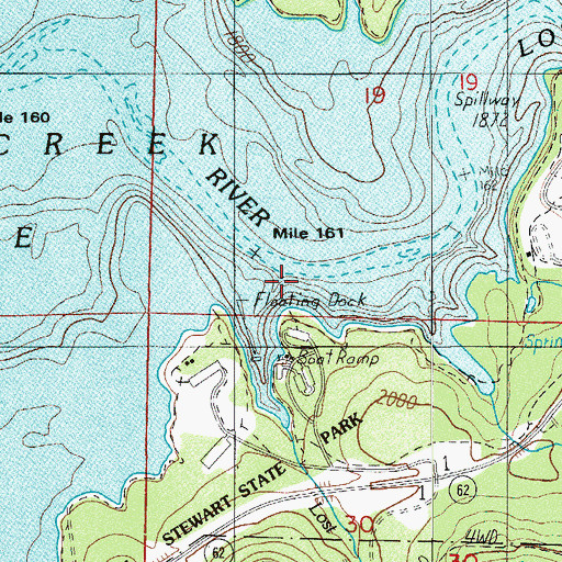 Topographic Map of Lost Creek, OR