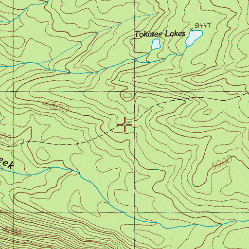 Topographic Map of Louise Creek Trail, OR