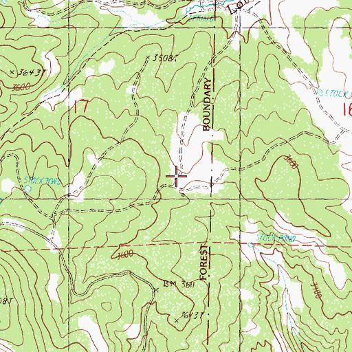 Topographic Map of Lovlett Corral, OR