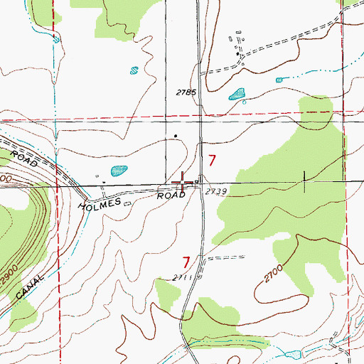 Topographic Map of Lower Bridge School (historical), OR