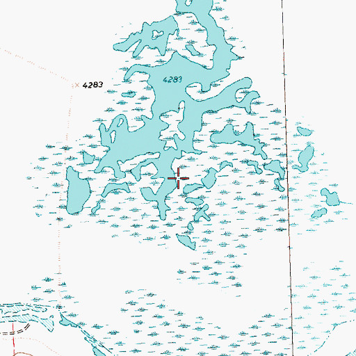 Topographic Map of Lower Chewaucan Marsh, OR