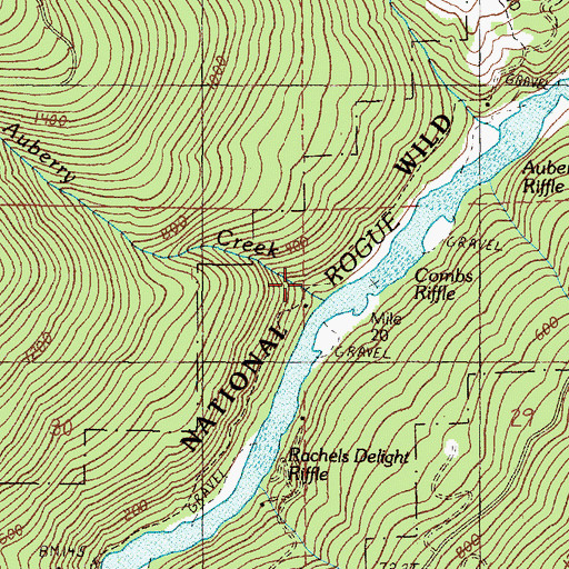 Topographic Map of Lower River Trail, OR
