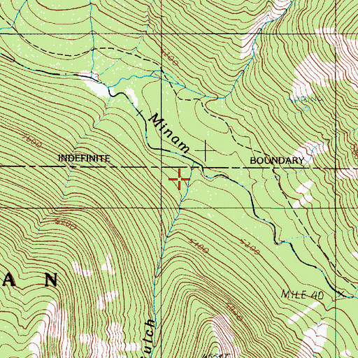Topographic Map of Lowry Gulch, OR