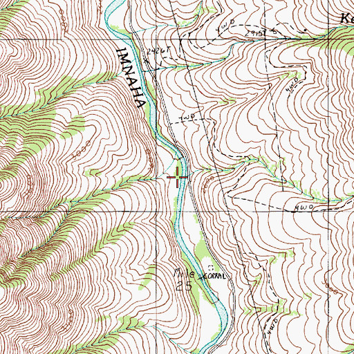 Topographic Map of Loyd Creek, OR