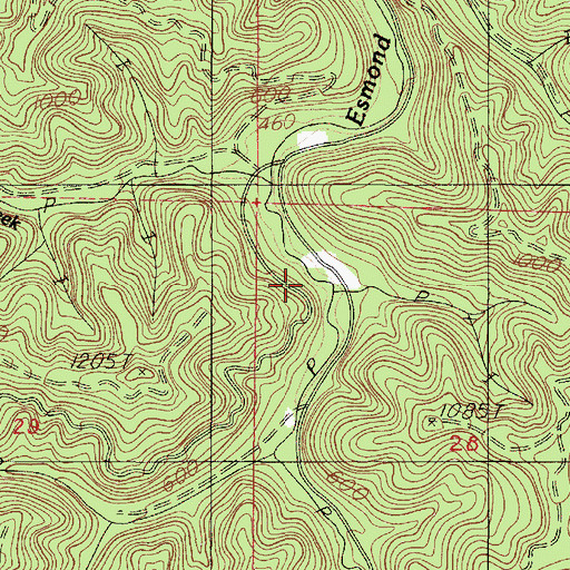 Topographic Map of Luce Place (historical), OR