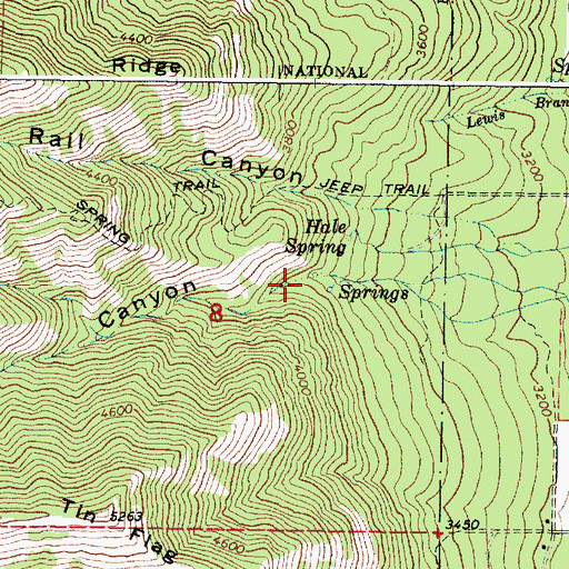 Topographic Map of Lyons Canyon, OR