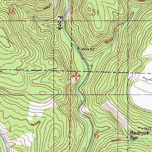 Topographic Map of Magpie Creek, OR