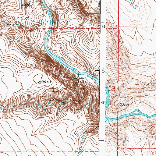 Topographic Map of Magpie Creek, OR