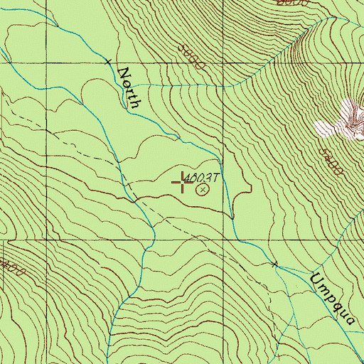 Topographic Map of Maidu Lake Way, OR