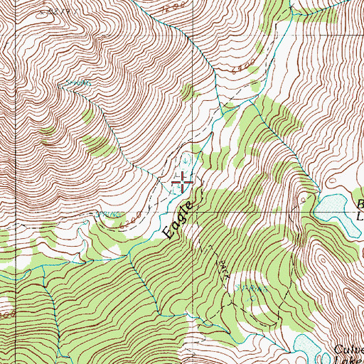 Topographic Map of Main Creek Trail, OR