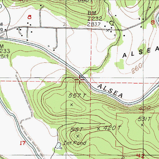 Topographic Map of Maltby Creek, OR