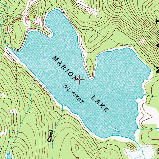 Topographic Map of Marion Lake, OR