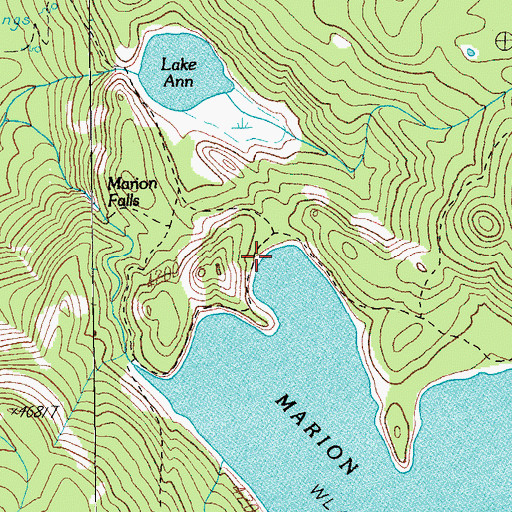 Topographic Map of Marion Lake Guard Station, OR
