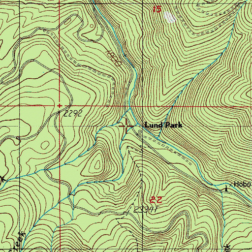 Topographic Map of Marten Creek, OR