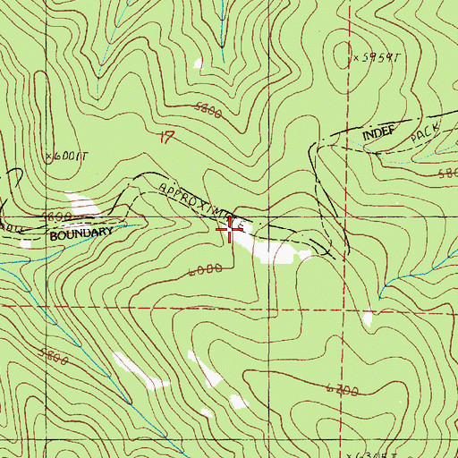 Topographic Map of Martin Creek Trail, OR
