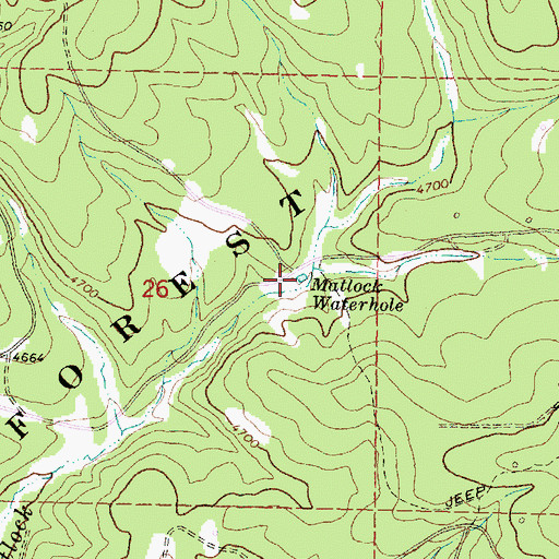 Topographic Map of Matlock Waterhole, OR
