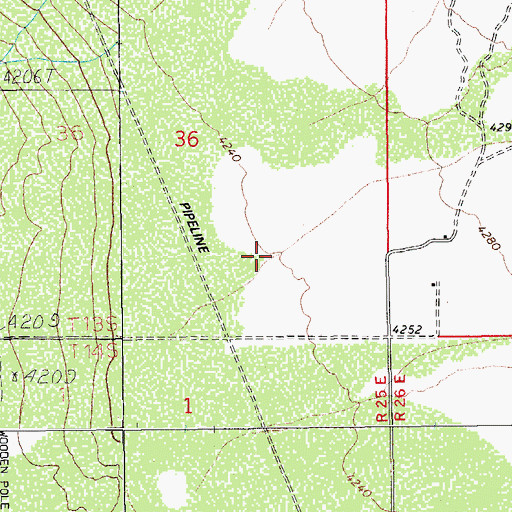 Topographic Map of Smith Canyon, AZ