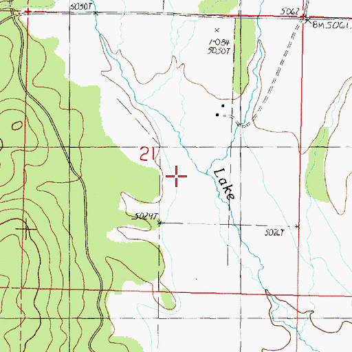 Topographic Map of McCoy Creek, OR