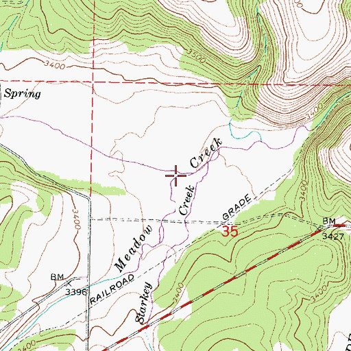 Topographic Map of McCoy Creek, OR
