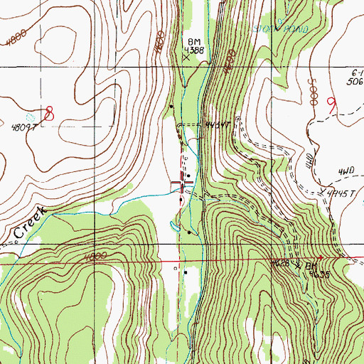 Topographic Map of McCully Creek, OR
